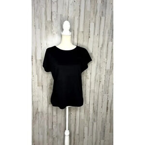 Peter Popovitch Women's Medium Black Short Sleeve‎ Crew Neck T-Shirt